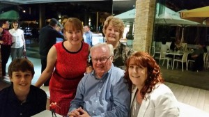 Graham Richardson recently celebrating his 65th birthday with family at The Watermark.