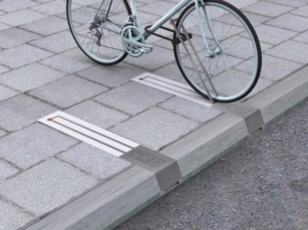 Retractable bike racks ... the simplest ideas are the cleverest.