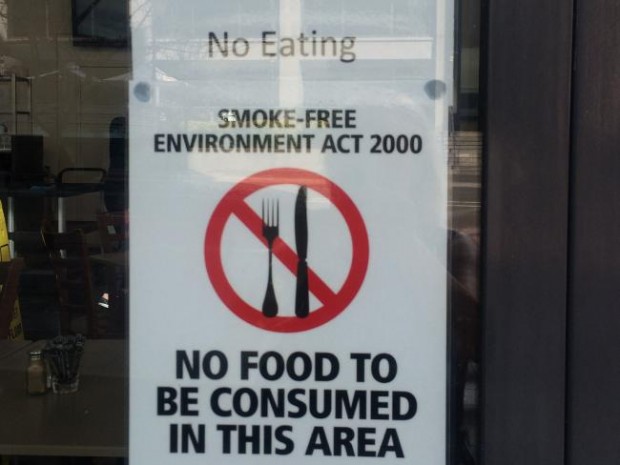 No Smoking sign