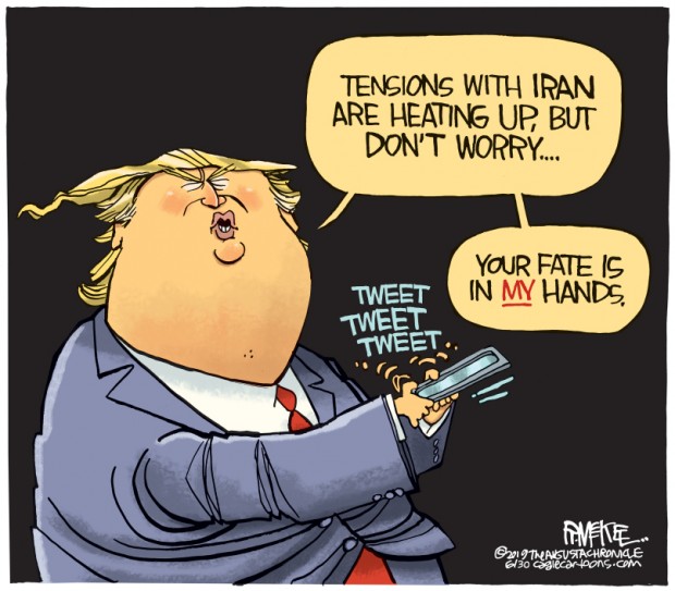 8_political_cartoon_u.s._trump_iran_war_tension_diplomacy_twitter_-_rick_mckee_cagle