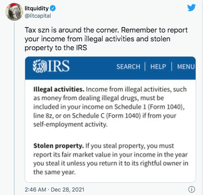 IRS stolen goods  Screen Shot 2022-01-01 at 9.57.18 am